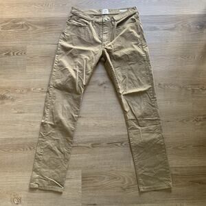 Flint and Tinder Slim Fit Pants Men 31 x 32 Chino Khaki